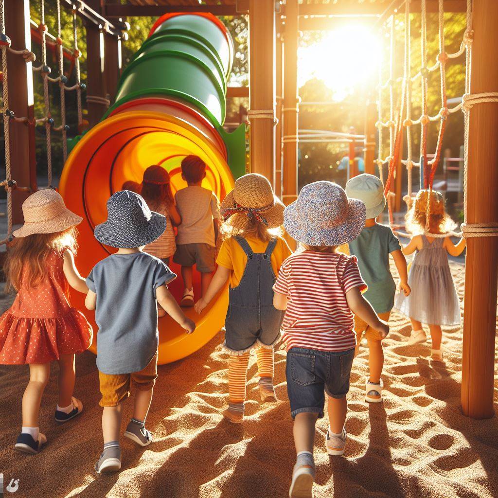 Playground Tunnel Slide